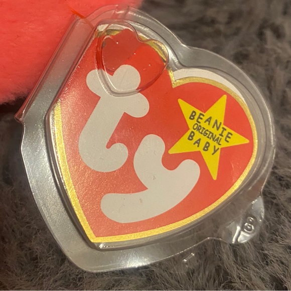 ‘95 Rare retired TY Beanie Baby Pinky the Flamingo NMWT and Errors - Picture 8 of 13